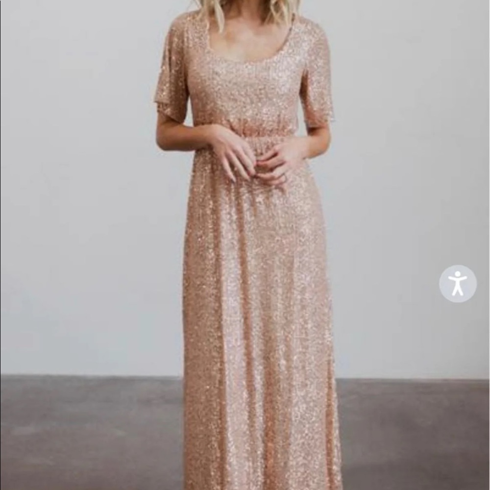 Baltic born gold dress